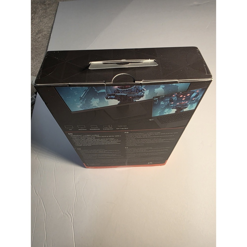 j5create 8K DisplayPort™ 6.6ft Cable New Factory‎ Sealed - Picture 2 of 2